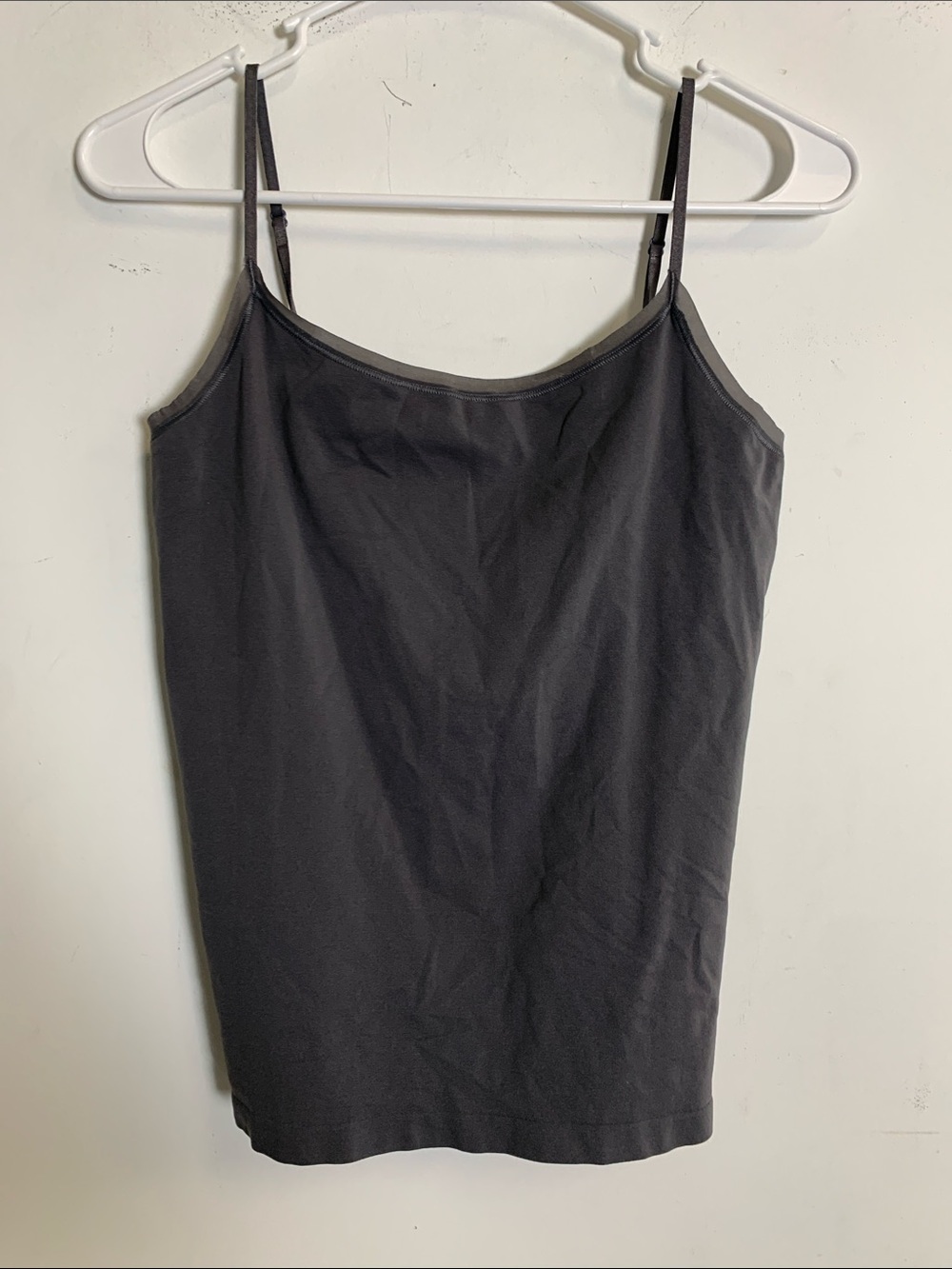Ann Taylor Charcoal Black Stretch Spaghetti-Strap Cami